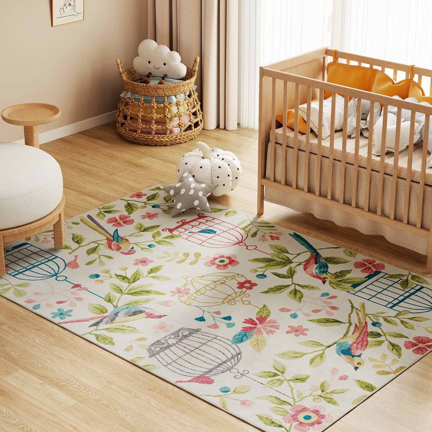 Country Rug, Polyester, Non-Slip, Easy Care, 200x140 cm