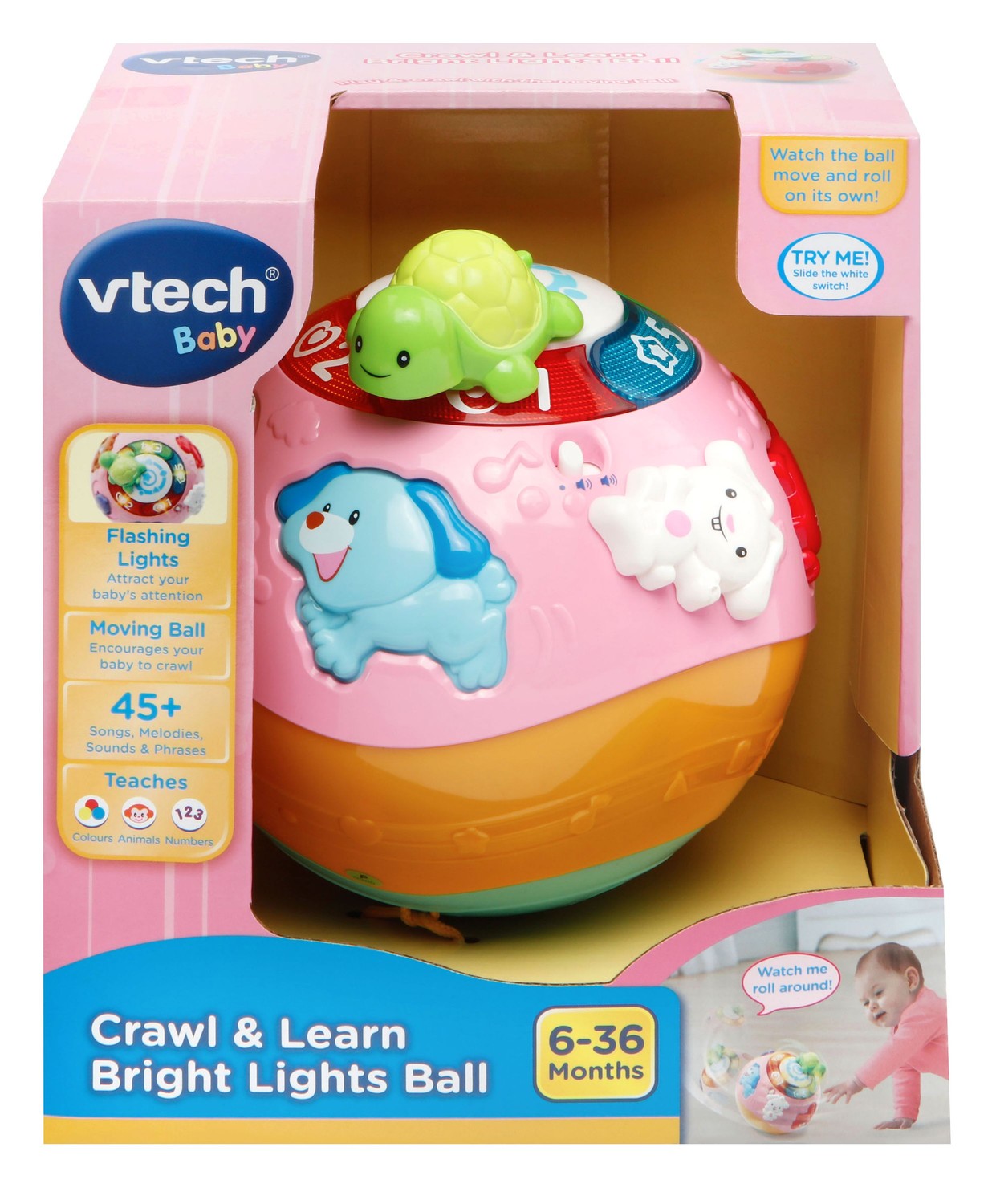 Crawl and Learn Educational Toy Ball for Infants and Toddlers