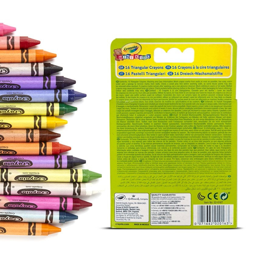 Crayola Minikids Triangular Crayons, 16 Pcs