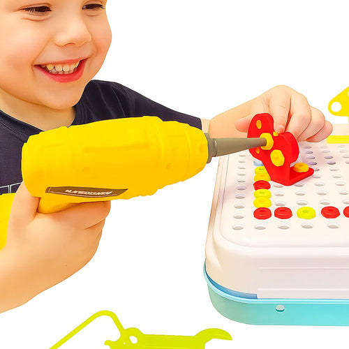 Creative Mosaic Toy Set with Screwdriver, 300 Pieces