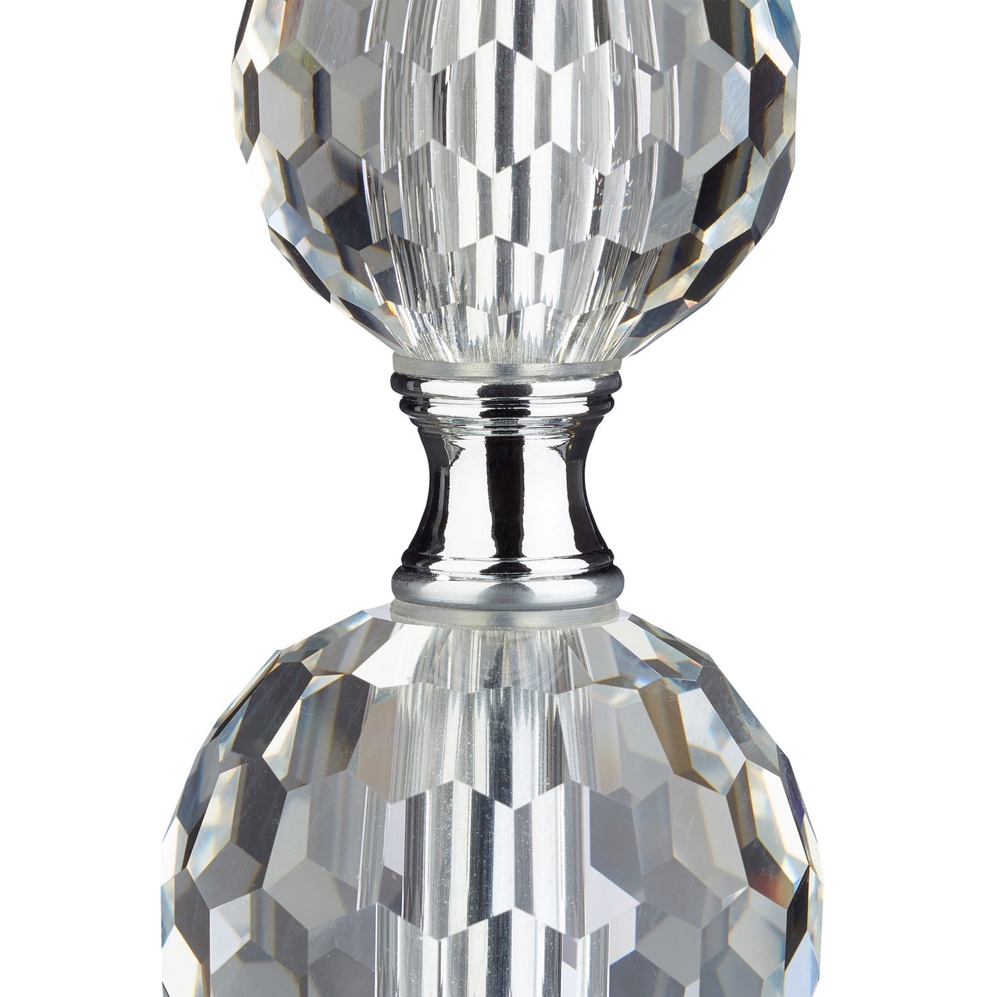 <p>The crystal design table lamp elevates any room with its elegant style and warm ambiance. Featuring a crystal-like glass base and black organza shade, it blends modern design with classic elegance.</p>
<ul>
<li>Enhance decor with a unique crystal-like