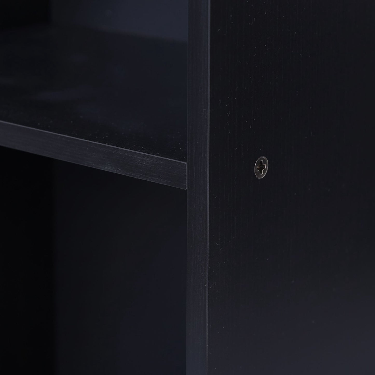 Cube Bookcase, Freestanding Shelf with Open Compartments