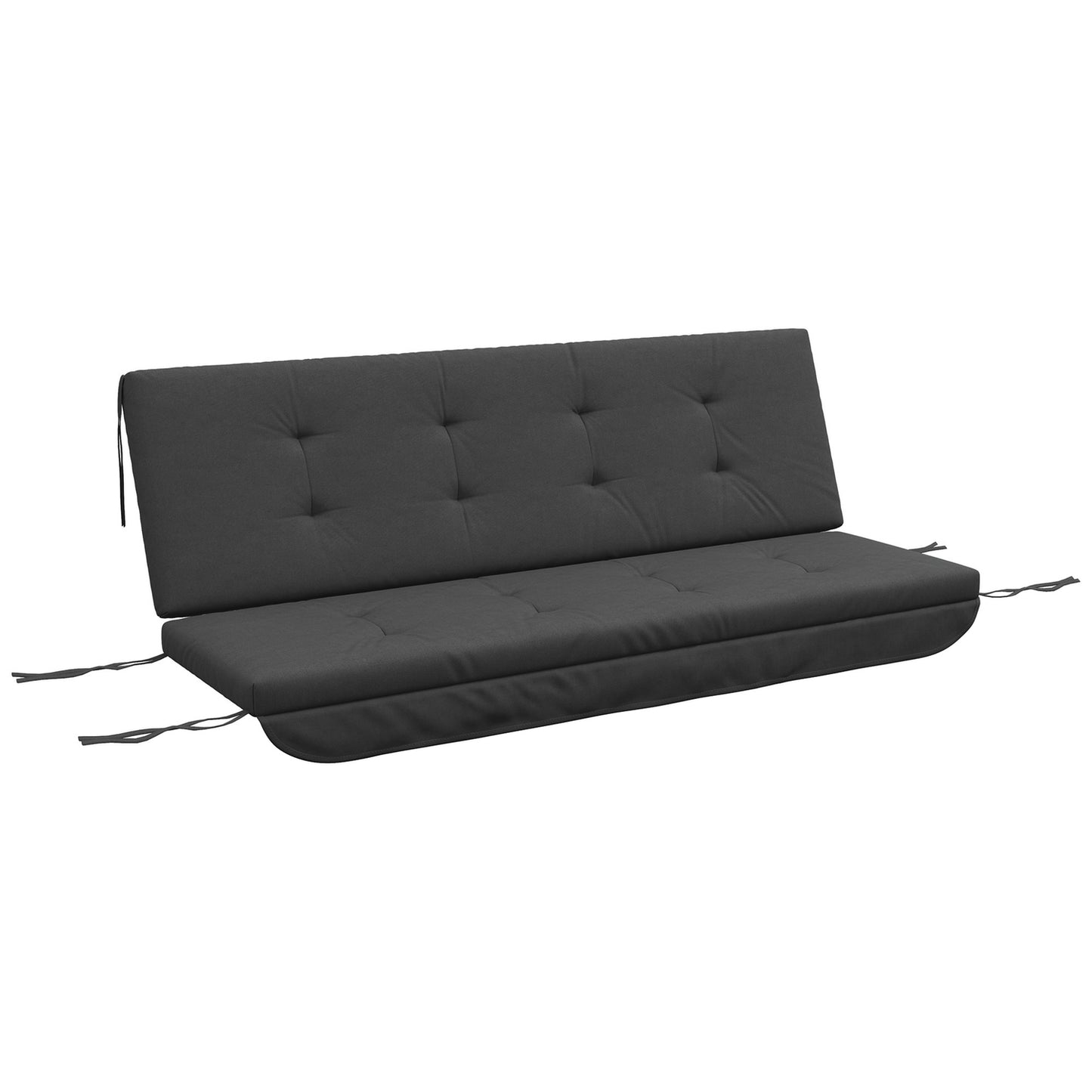 Porch Swing Cushion Set - Dark Grey, 170 cm