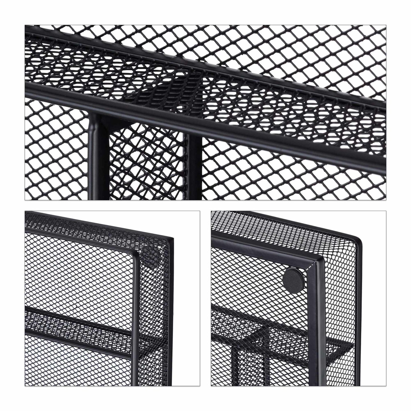 Cutlery tray in metal mesh L
