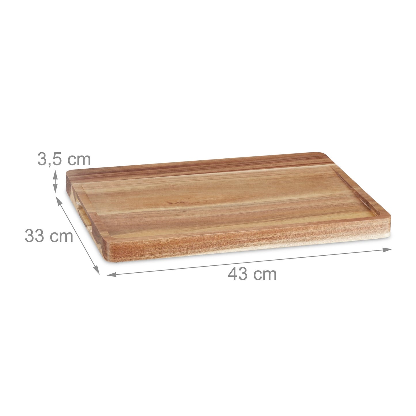 Cutting board in acacia wood