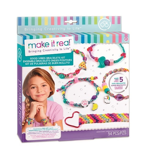 DIY Bracelet Set - Good Vibes, Craft Supplies for Creativity