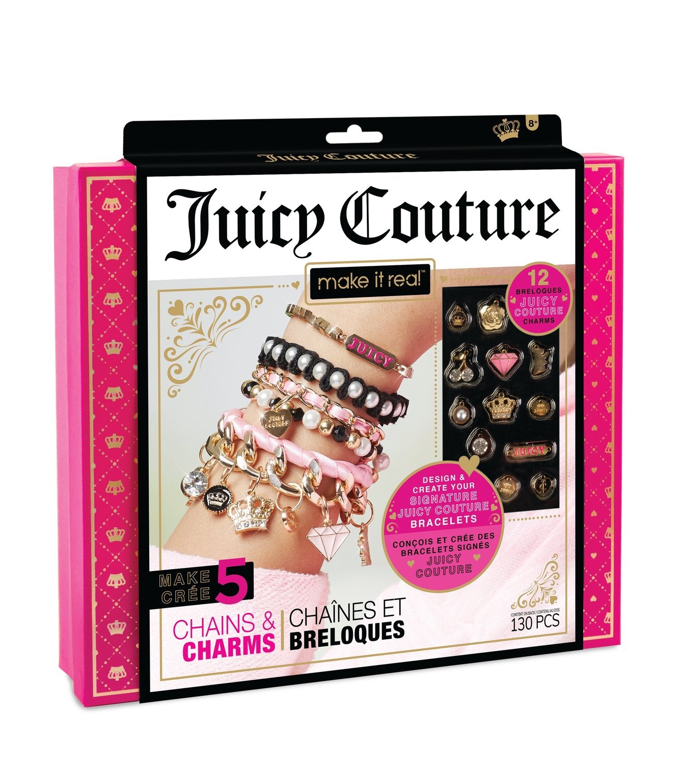 DIY Jewelry Set with Chains and Charms for Creative Projects