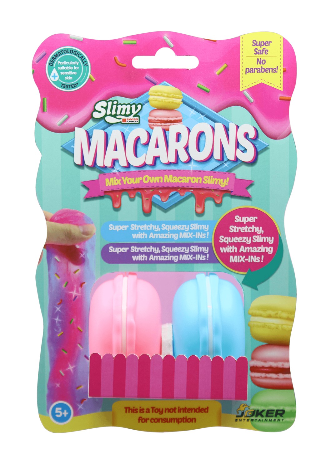 DIY Slime Kit with Macaron Molds and Colorful Ingredients