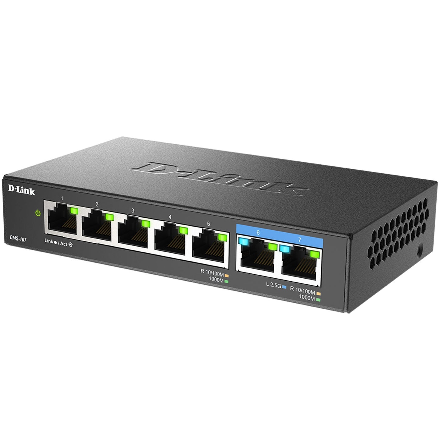 DMS-107 7-Port Multi-Gigabit Switch