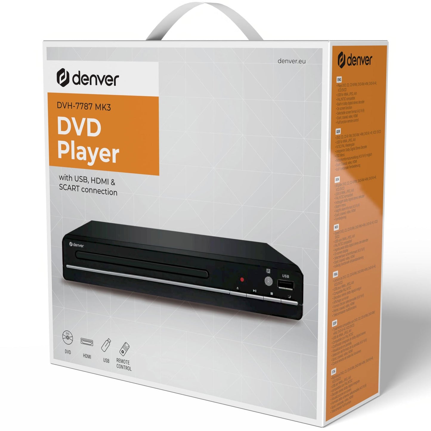 DVD Player with HDMI, Scart, USB – Multi-Region, 1080P