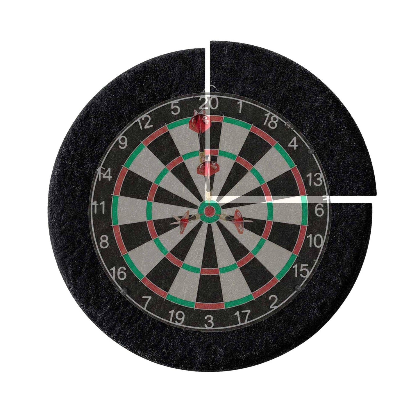 Dartboard Surround, 4-Piece Felt, Noise Reduction