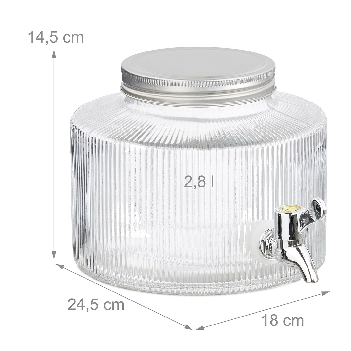 Decorative drink syringe 2.8 liters
