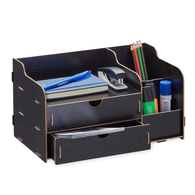 <p>Enhance your workspace with this efficient desk organiser, featuring a smart plug-in system for effortless assembly. Perfect for home or office, it keeps essentials organized and easily accessible.</p>
<ul>
<li>Assemble swiftly with a user-friendly pl
