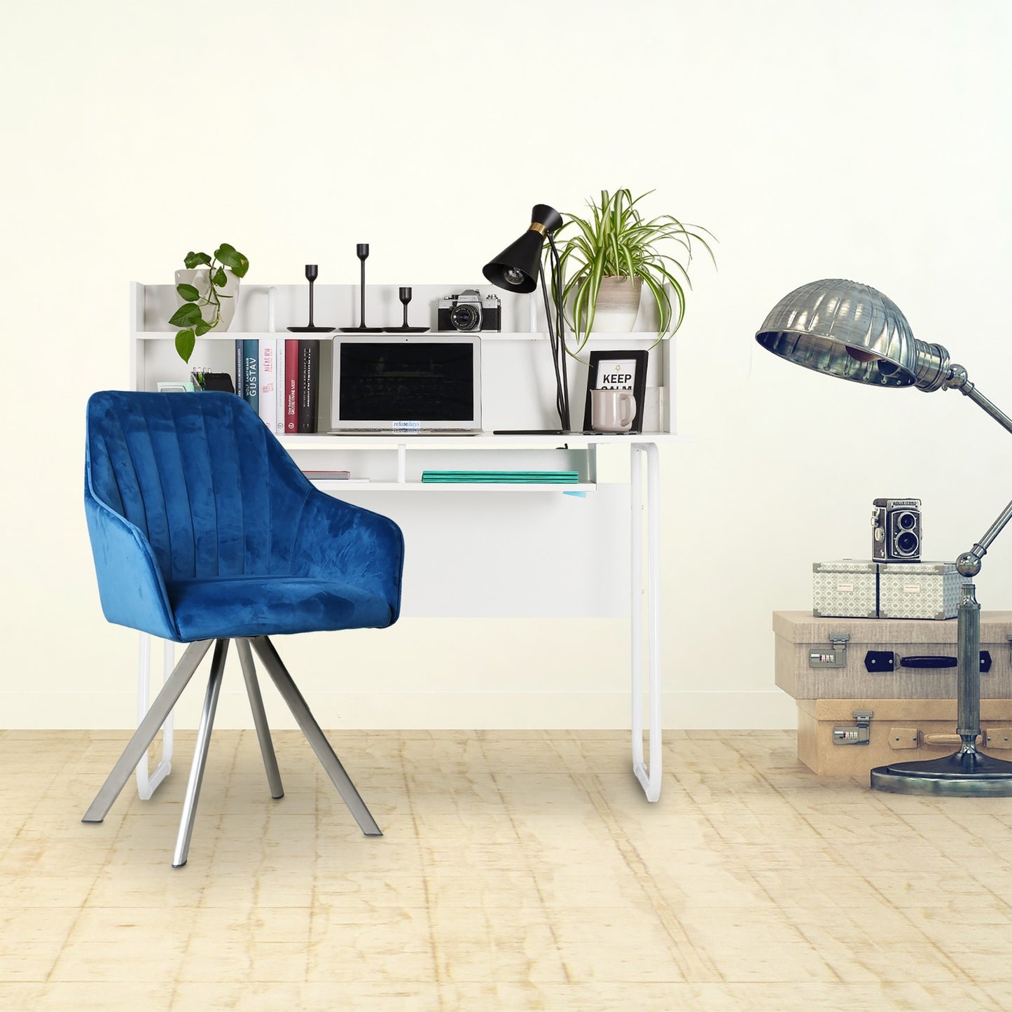 Desk With Shelving