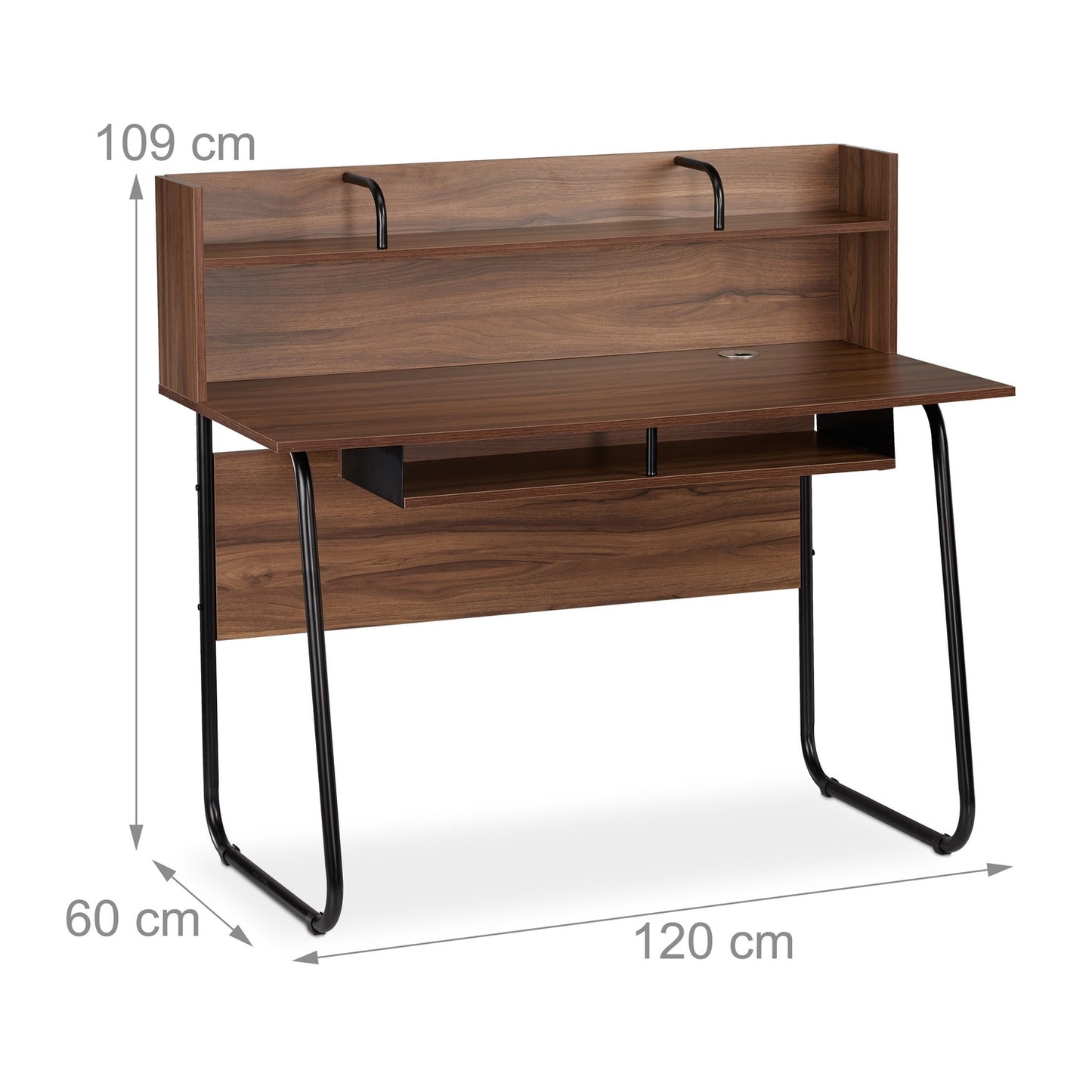 Desk With Shelving