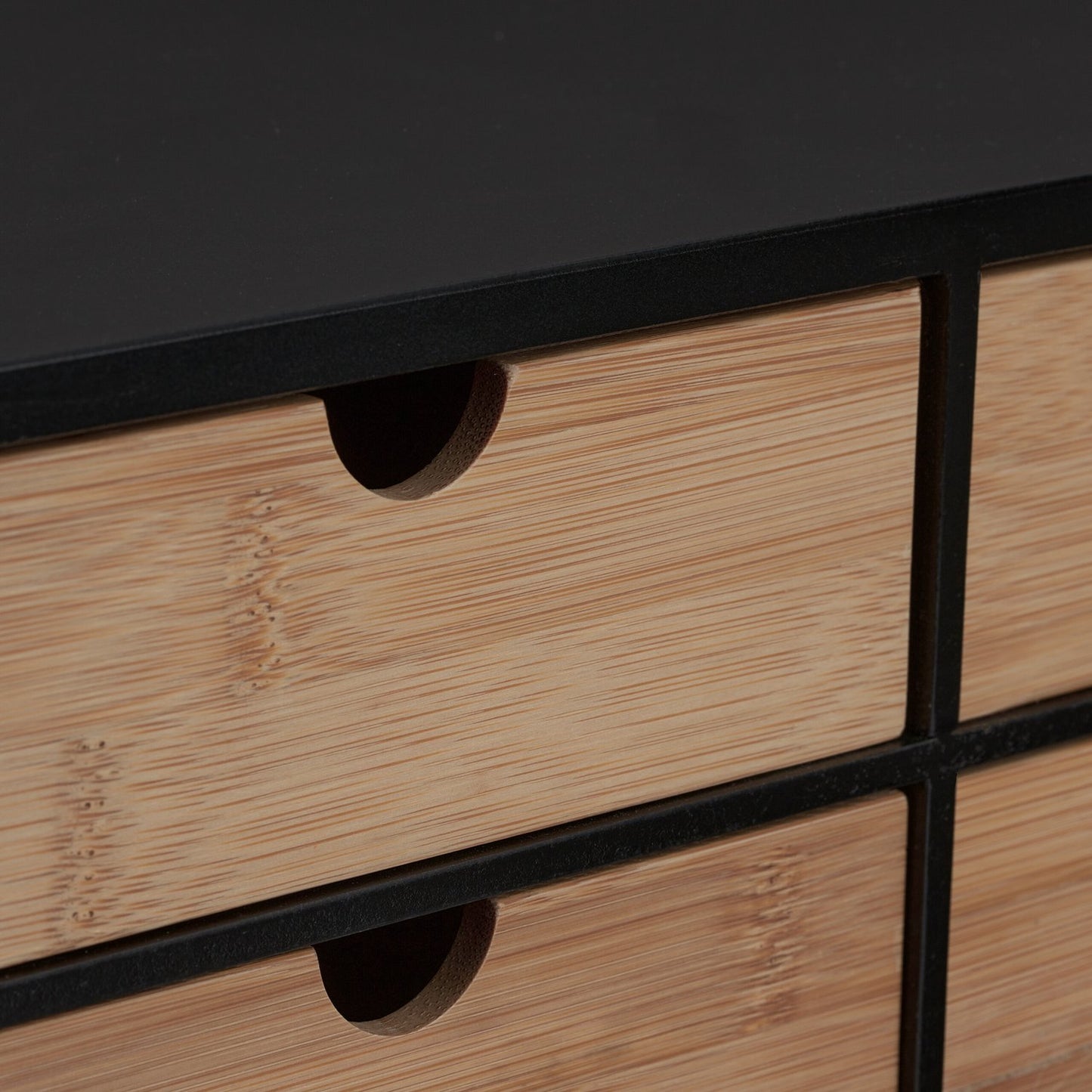 Desk organization with 4 drawers