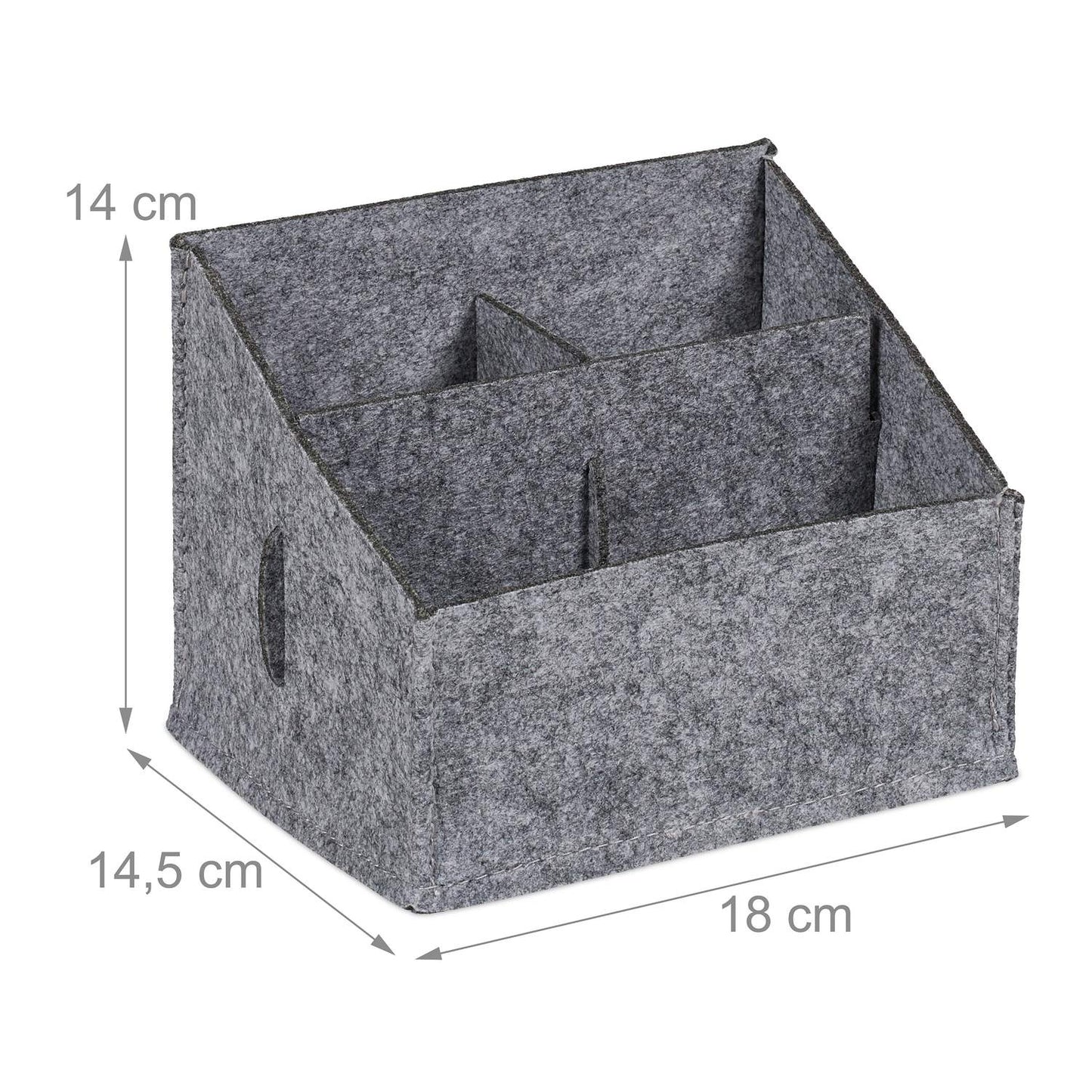 Desk organizer in felt, 2 pcs