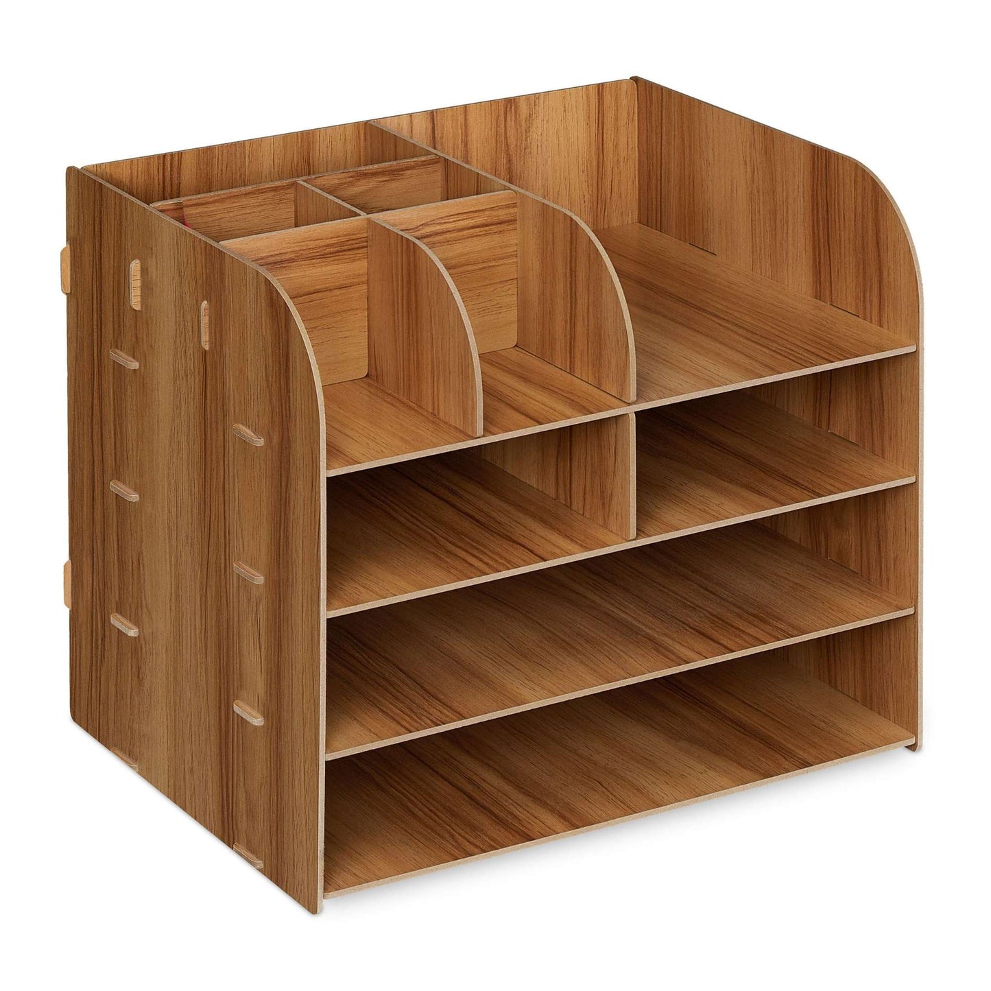 Desk organizer with storage compartment