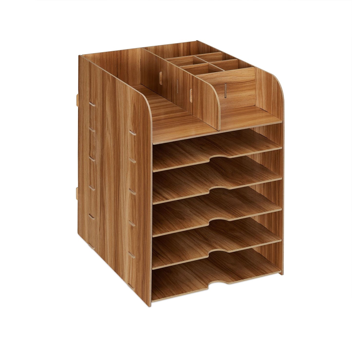 Desk organizer with storage compartment