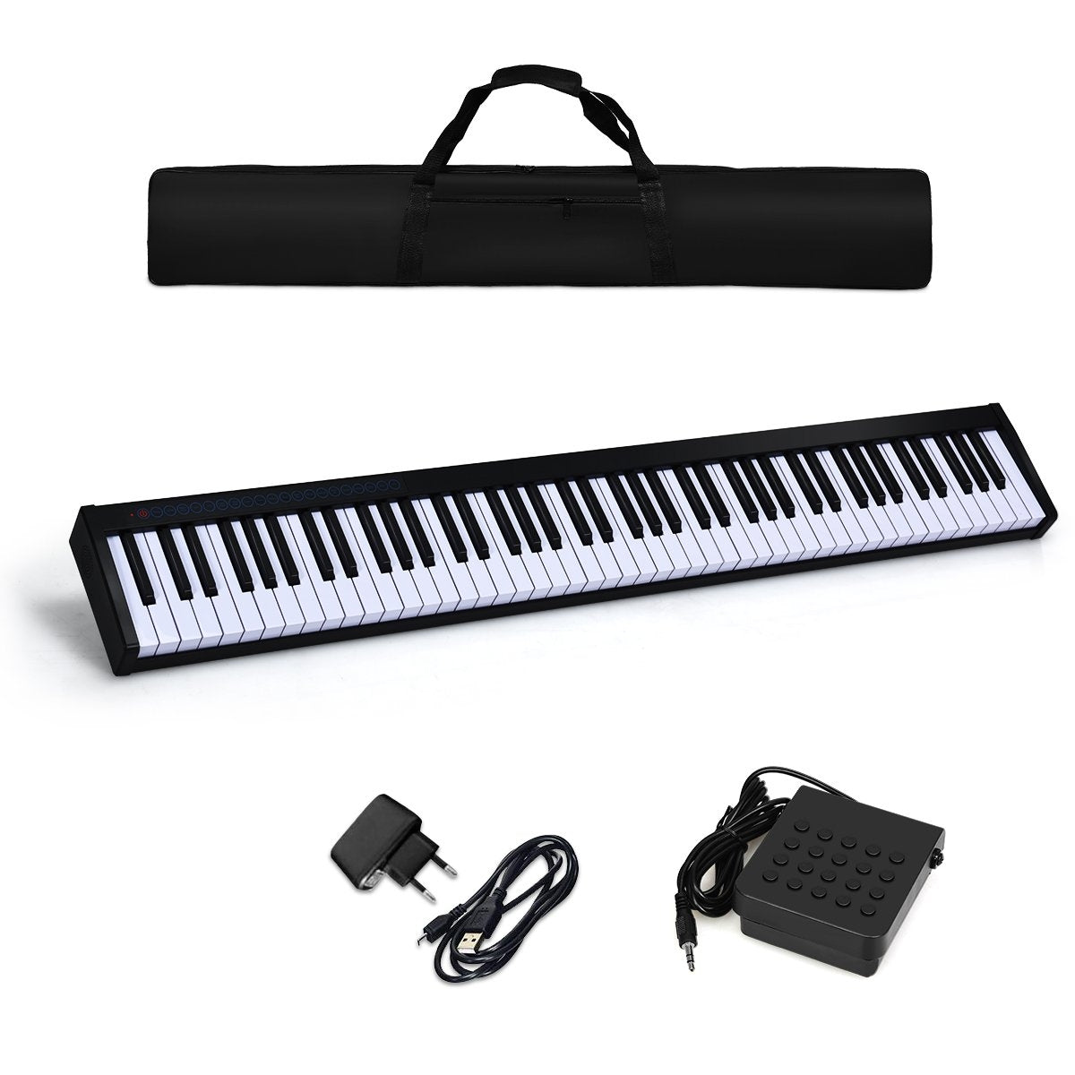 Digital Piano Keyboard 88 Keys Portable Electronic Musical Instrument Children's Piano Children's Piano Black