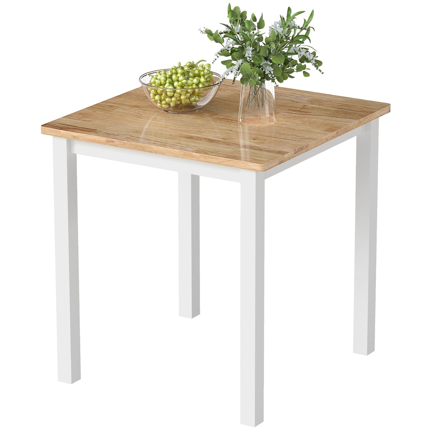 Dining Table for 4, Rubberwood, Oak Finish