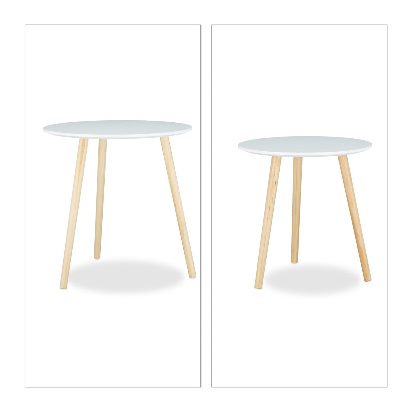Dining table set of 2 in Scandinavian style