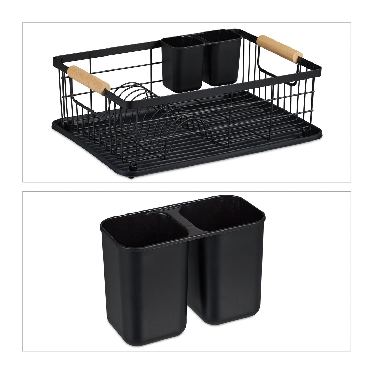 Dish drain with drip tray