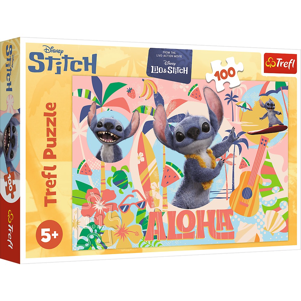 Disney Stitch Puzzle, 100 Pieces Featuring Stitch and Friends