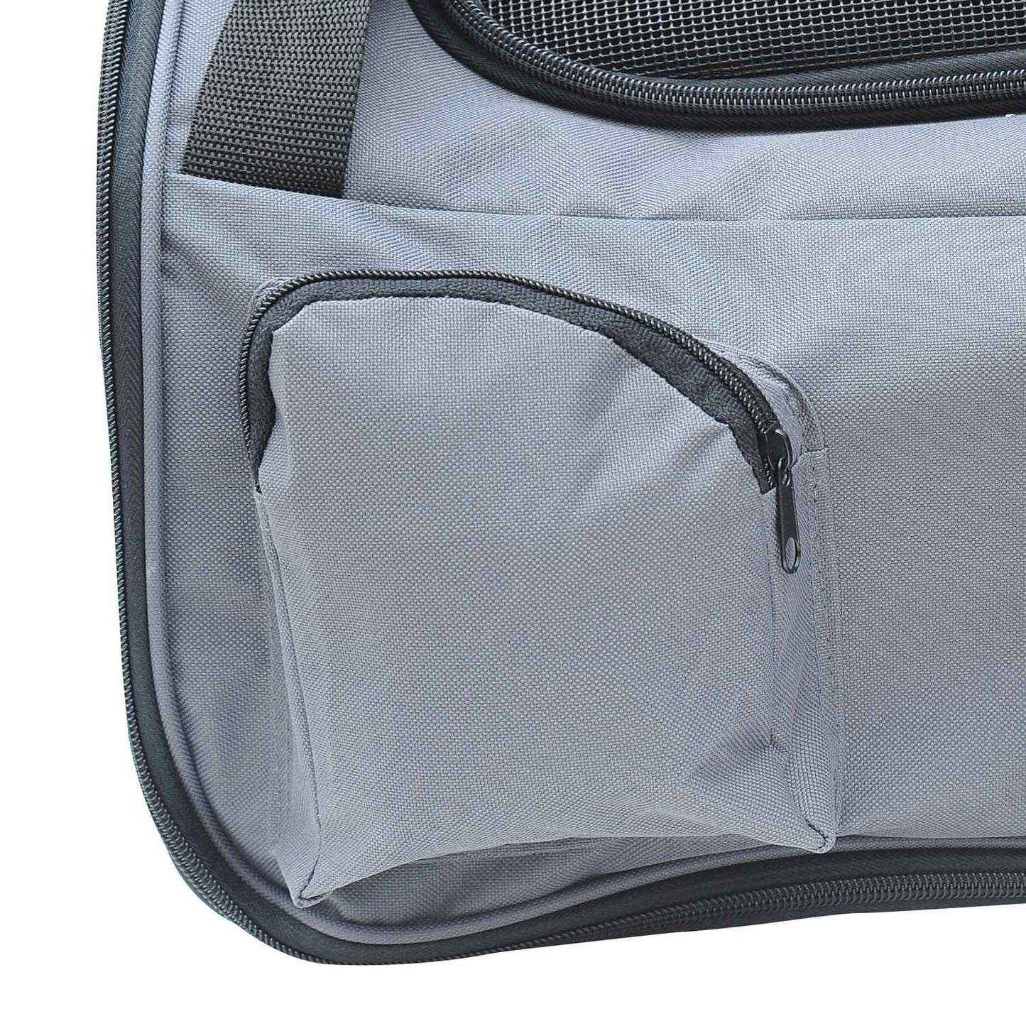 Dog Crate - Portable Oxford Transport Bag, Grey, 41x34x30 Cm