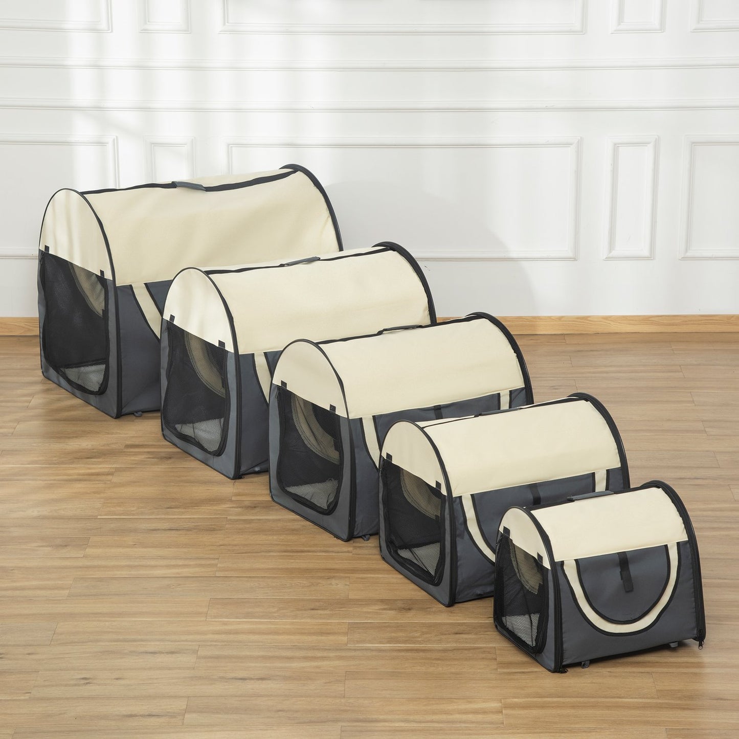 Dog box, foldable transport box with cushion, waterproof