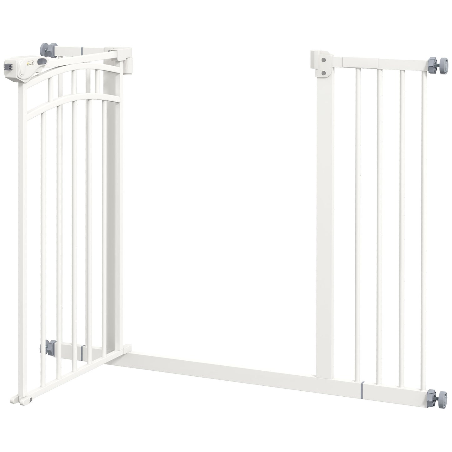 Dog Gate Barrier, Auto-Close, 74-100 Cm, No Drill Installation