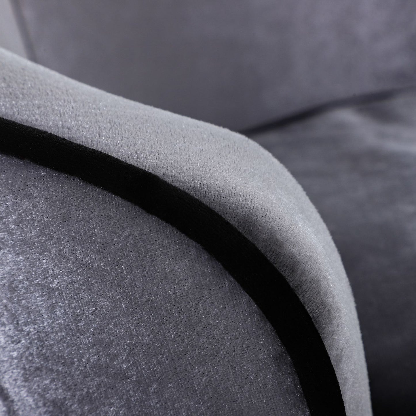 Luxury plush sofa for pets with cushion, gray - 69x49x38 cm