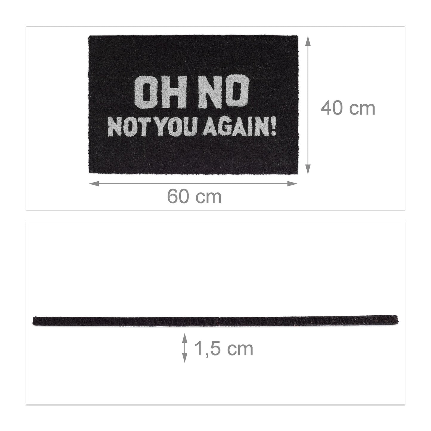 Door mat coconut fiber "Oh No ..."