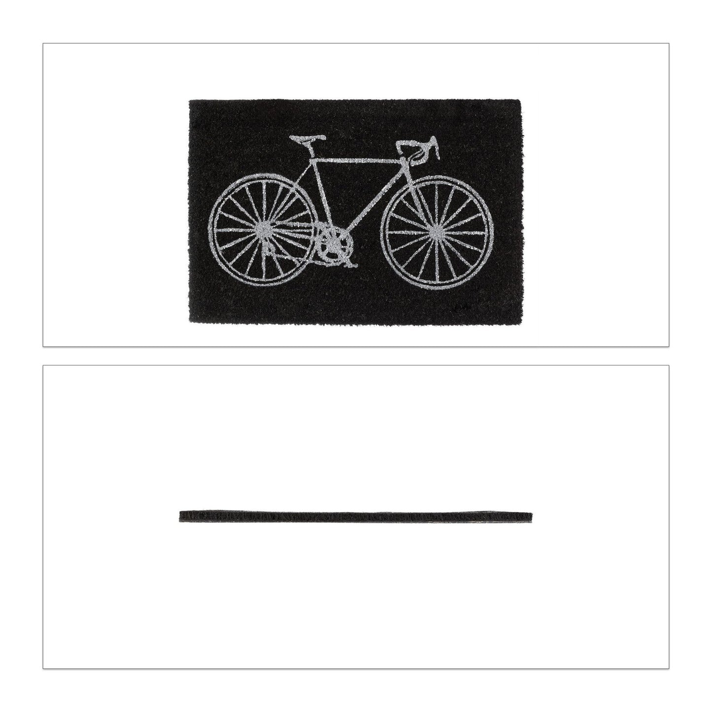 Doormat coconut fiber bicycle