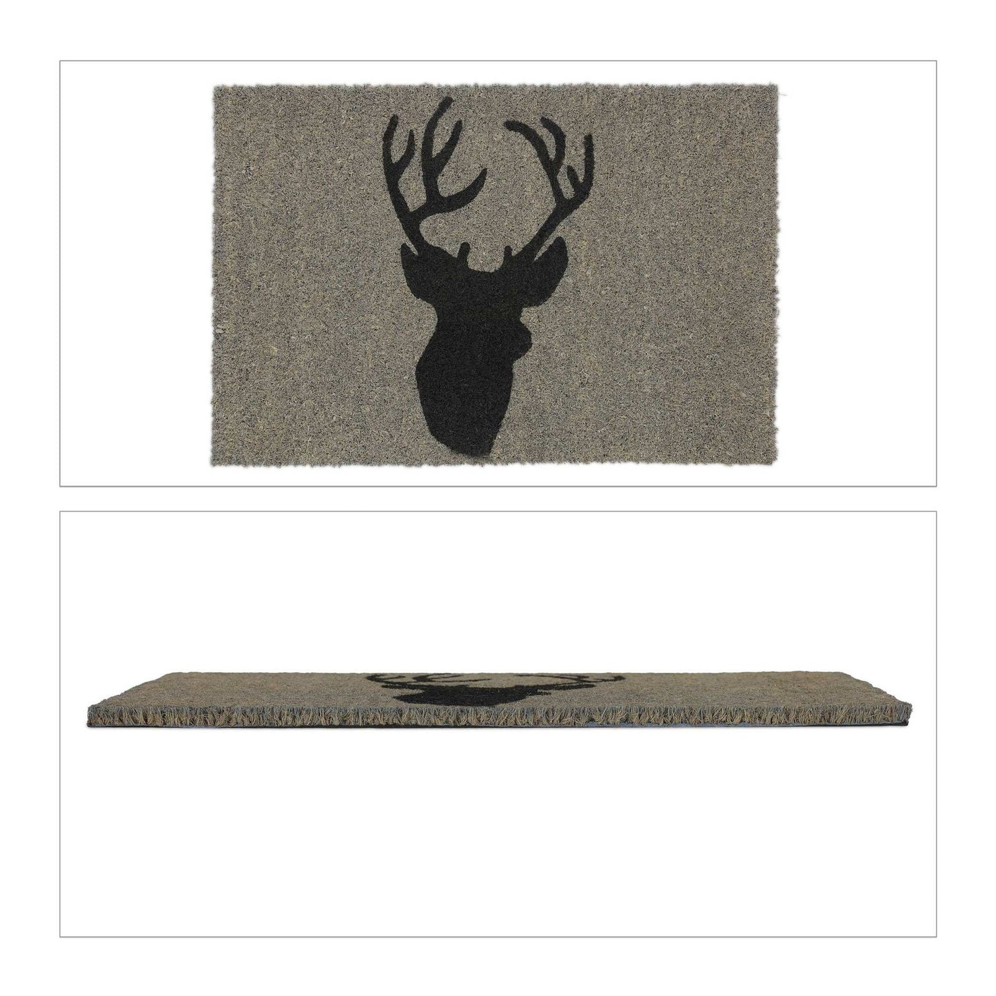Door mat coconut fiber deer head
