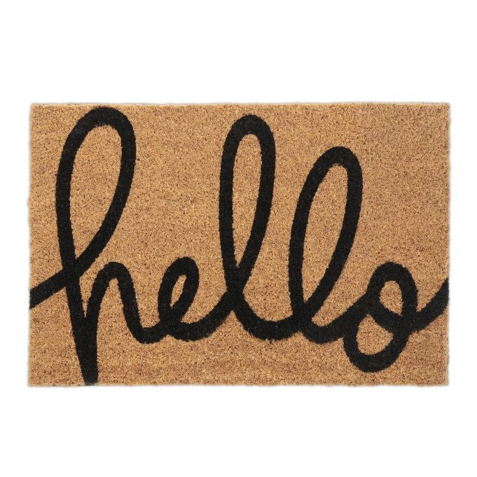 Door mat coconut fiber "hello"