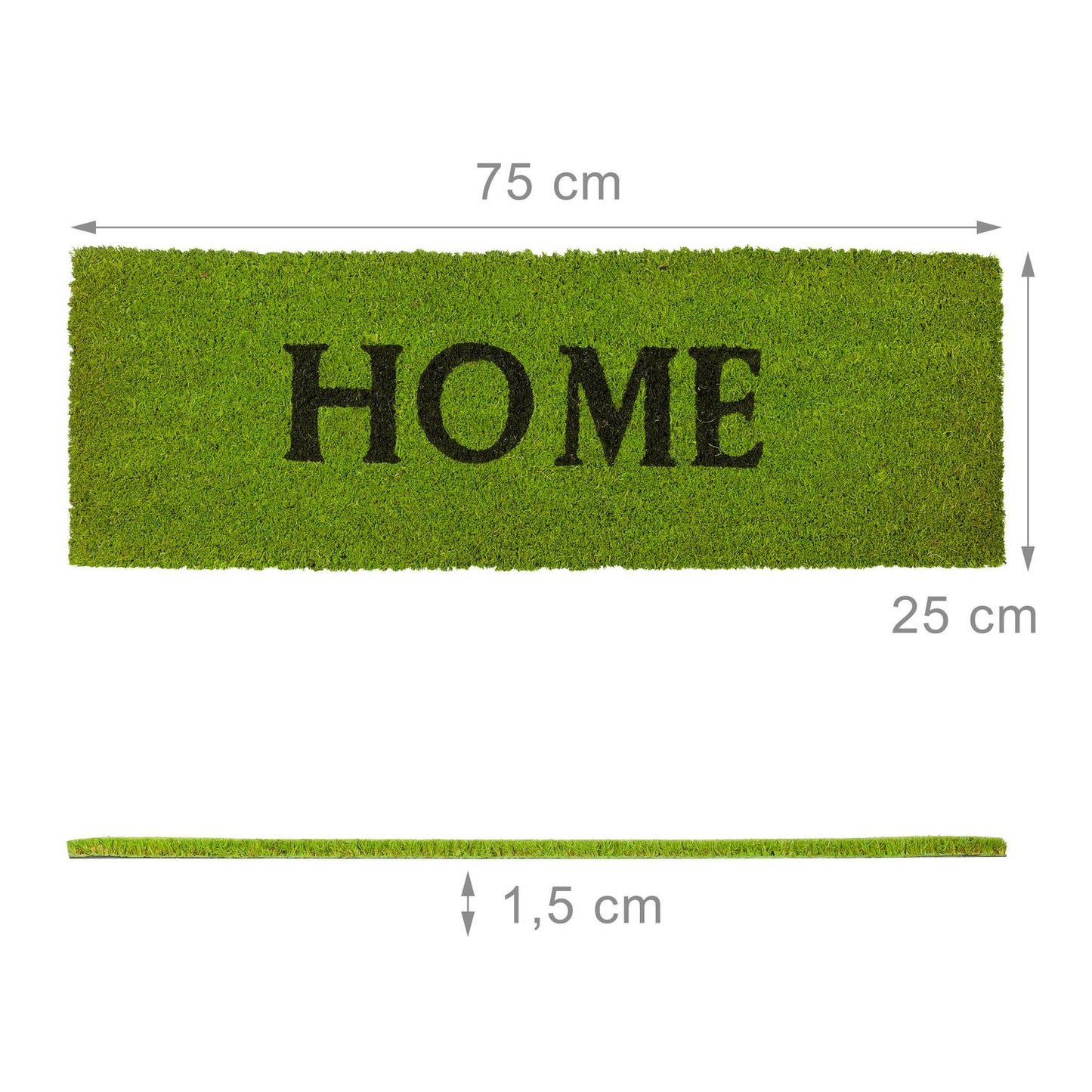 Door mat coconut fiber narrow "HOME"
