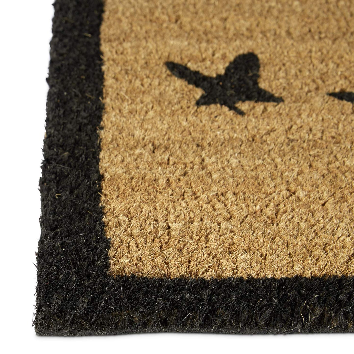 Door mat coconut fiber with cat motif