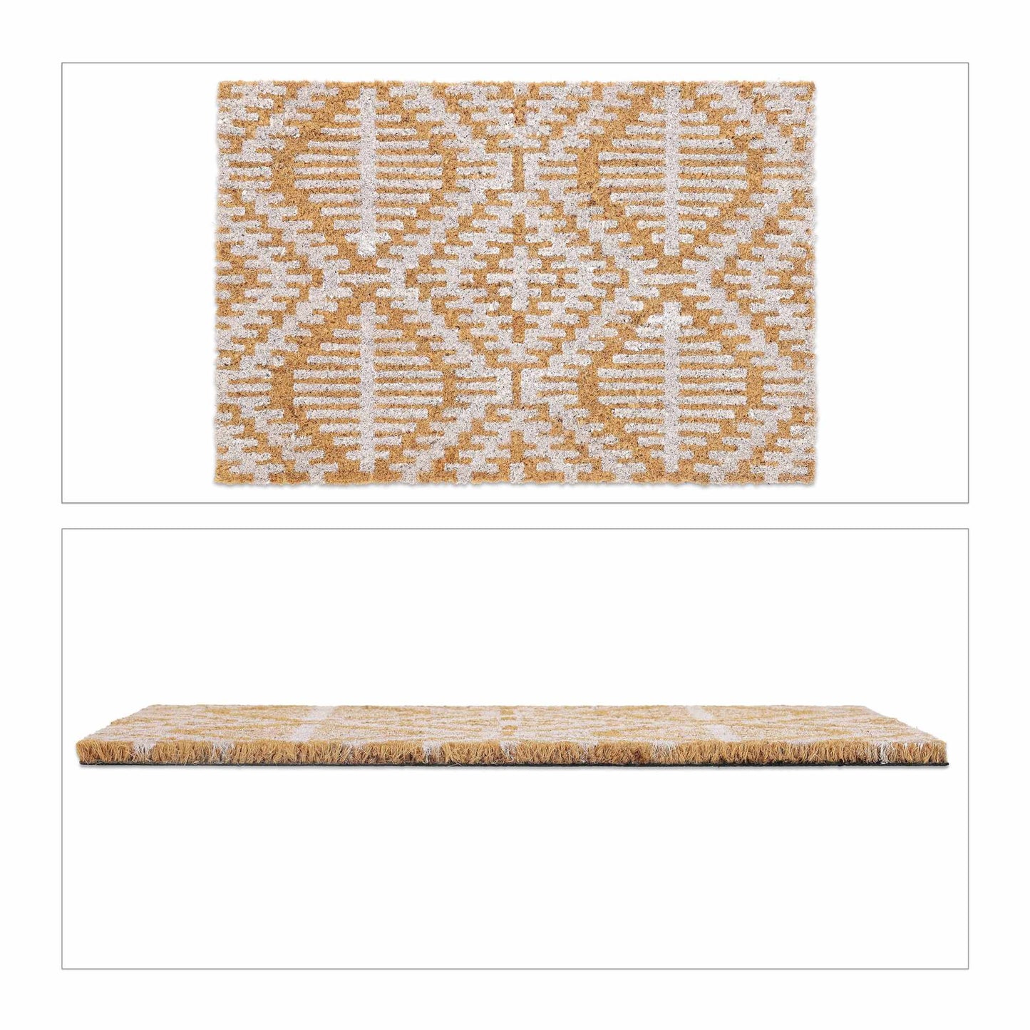 Doormat coconut fiber with pattern