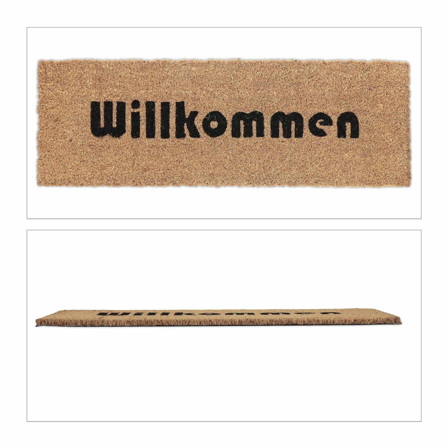 Door mat in coconut Welcome slim