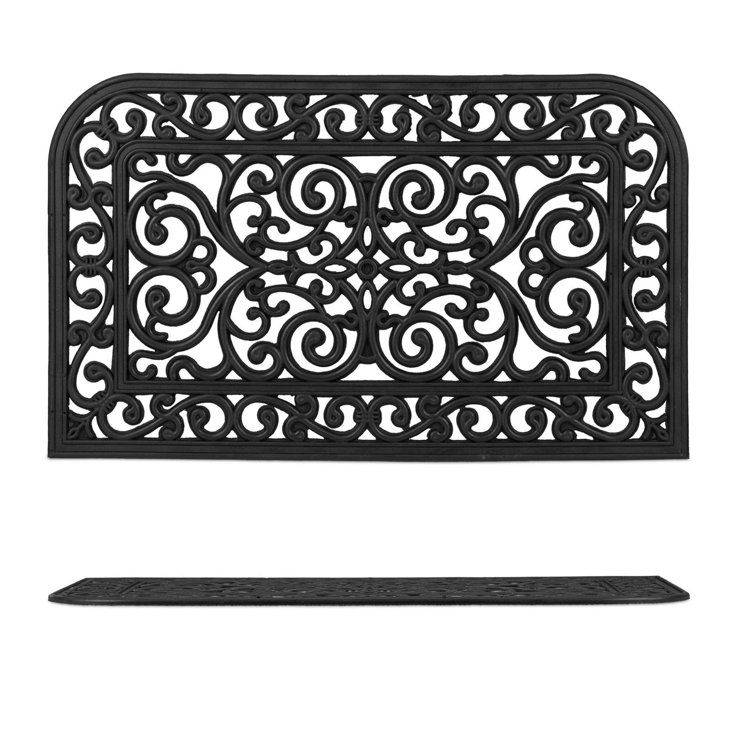 Door mat rubber with ornaments