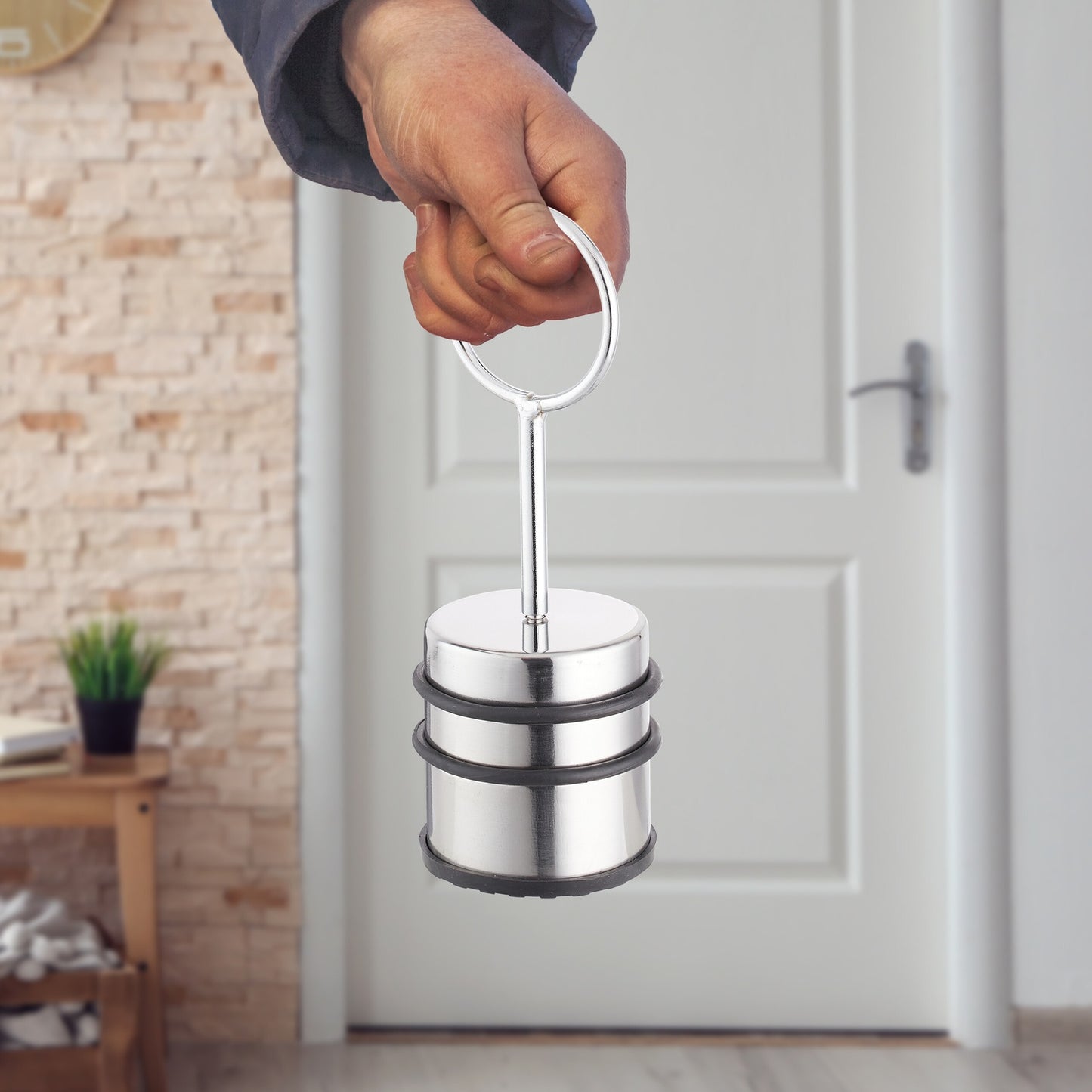Door stop with handle set of 2