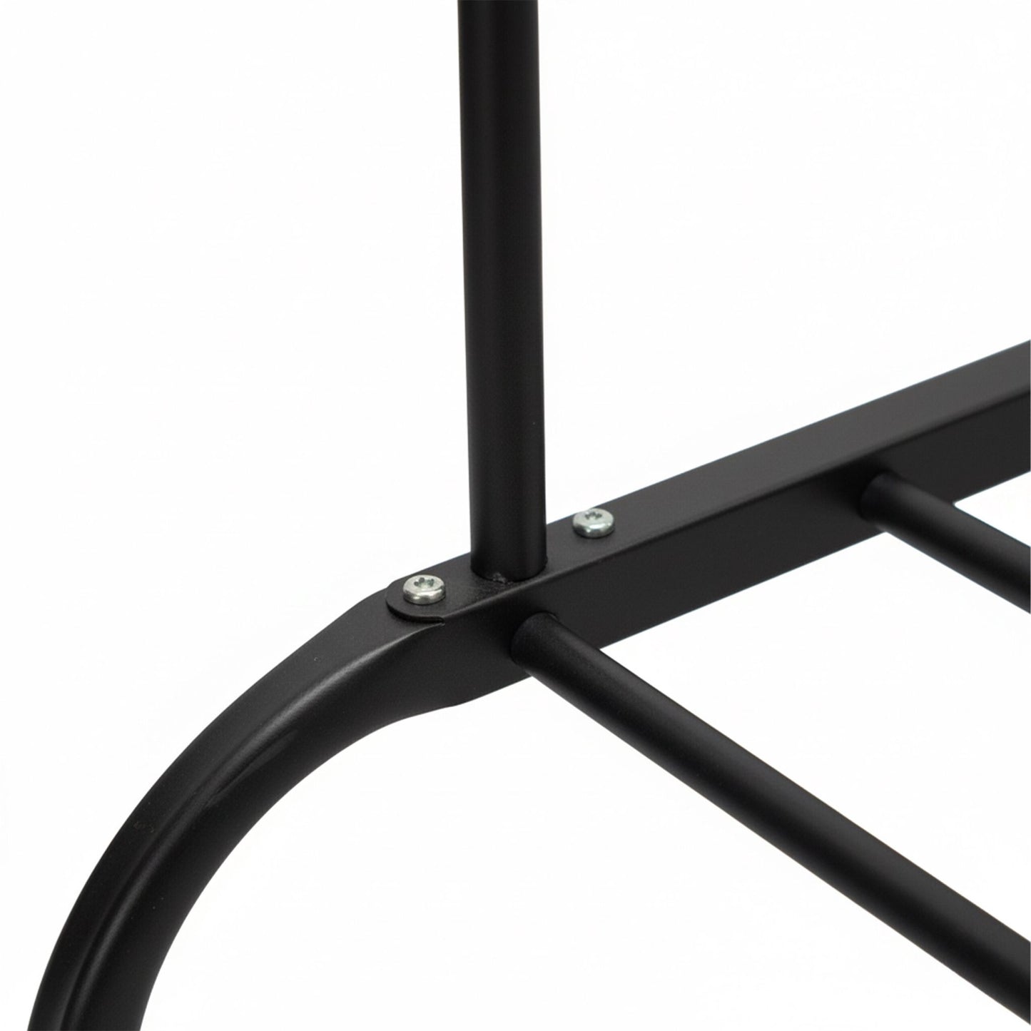 Double Clothes Rail with Shelf – Metal, Freestanding