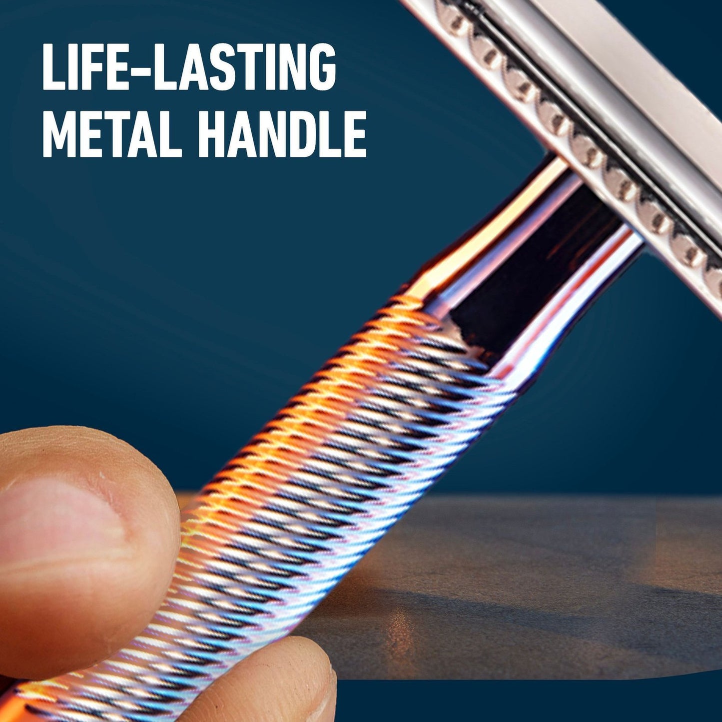 Double coated Safety razor + 5 razor blades