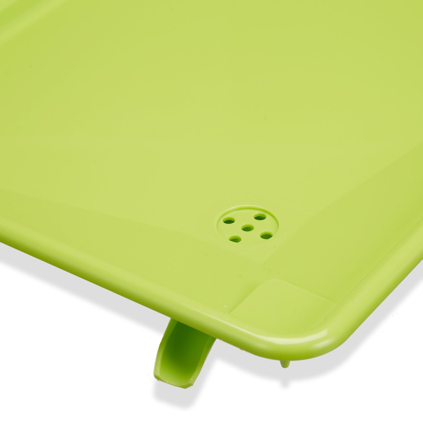 Drain basket green with plastic bowl