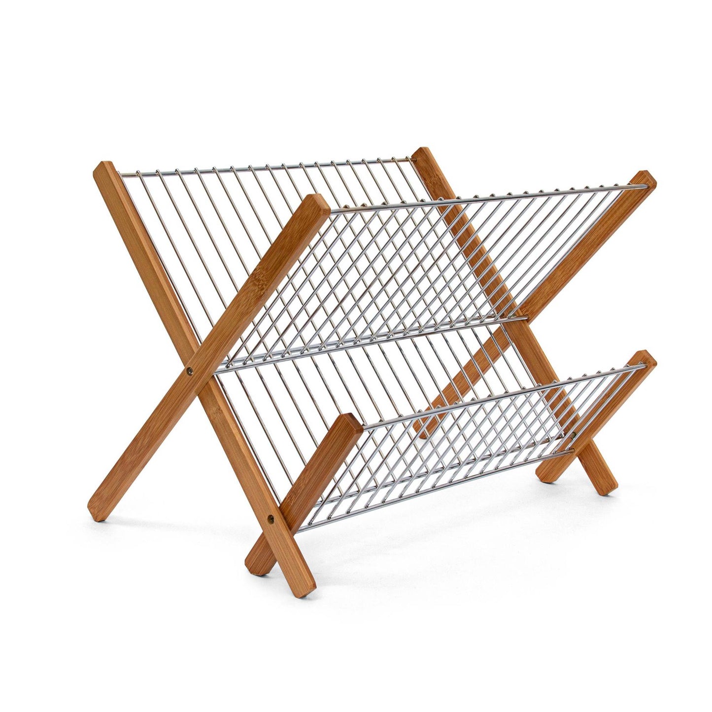 Drain stand CROSS bamboo metal