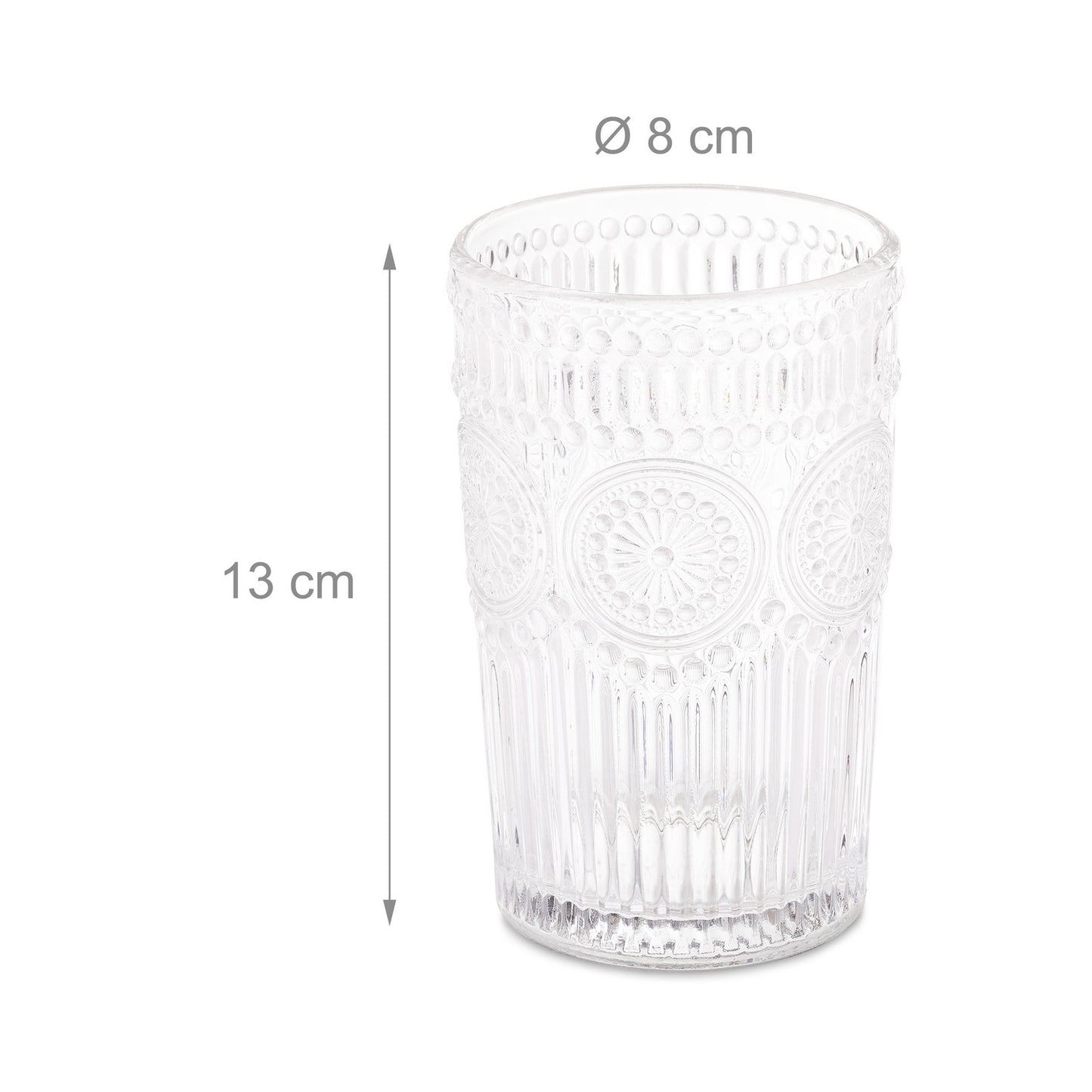 Drinking glasses vintage 40 cl set of 4