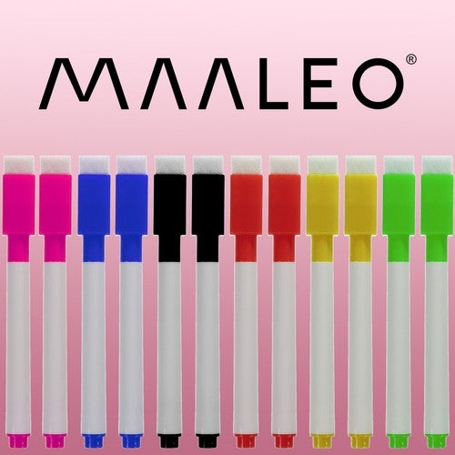 Dry-erase markers - set of 12 pcs. Maaleo 21646