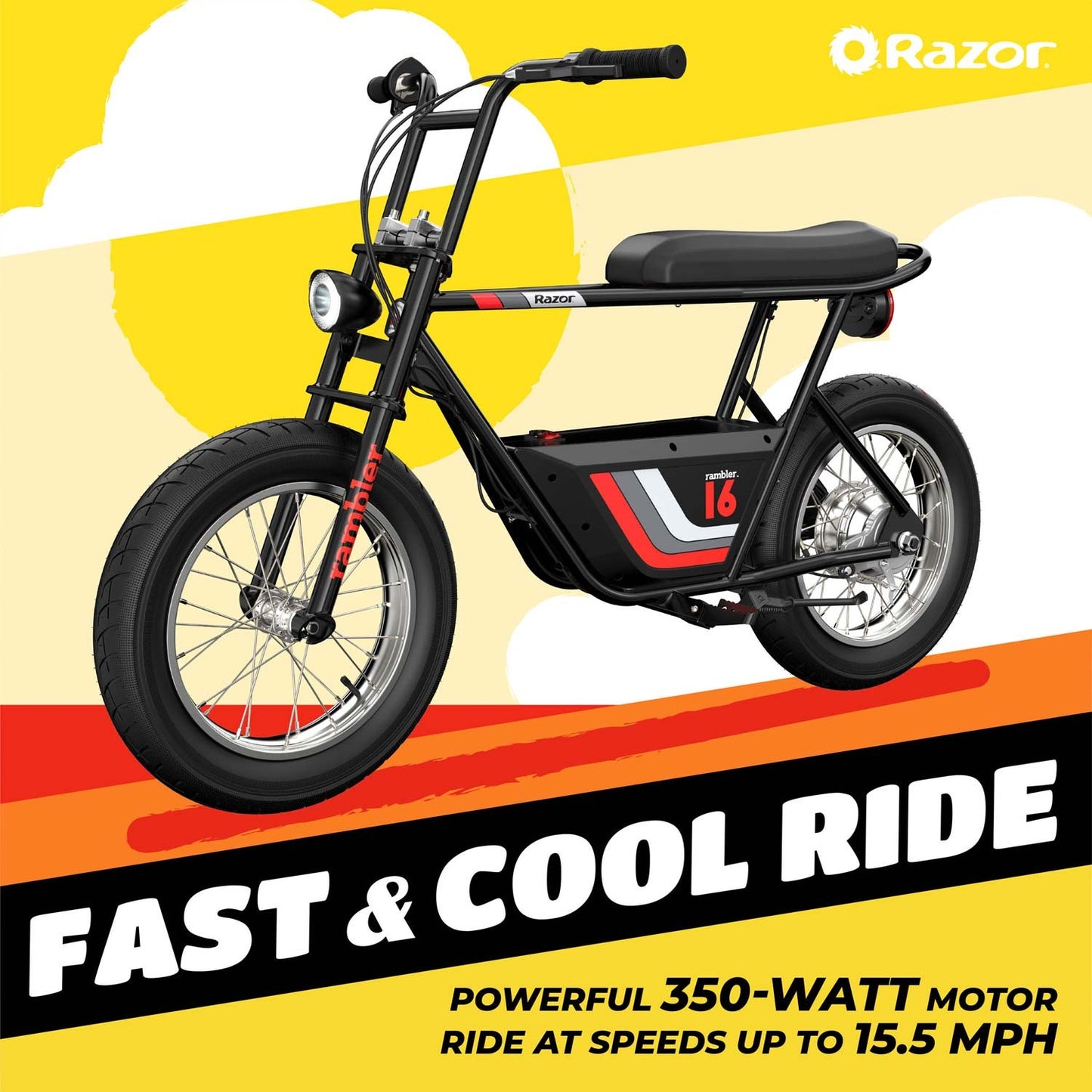 Electric Bike, 350W Motor, 25 km/h, 16"" Tires