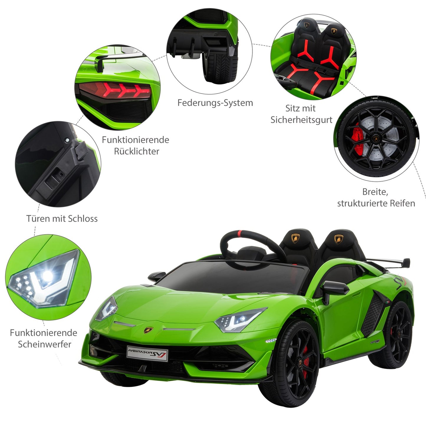 Children's car Lamborghini, 3-8 years, Remote control